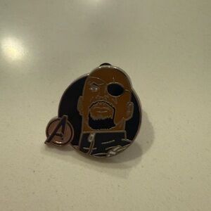 Marvel Nick Fury Enamel Pin - Black and Gold
